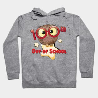 Owl 100th Day Of School 100 Days Smarter Gifts Hoodie